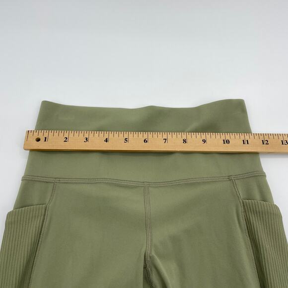 ATHLETA Salutation Stash II Pocket Cutout 7/8 Legging Womens Size XSP Green - Picture 4 of 7